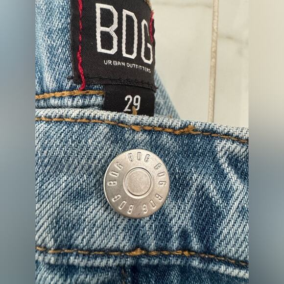 BDG Urban Outfitters Jeans Distress Rip Light High Rise Straight Women Size 29 - Picture 11 of 14